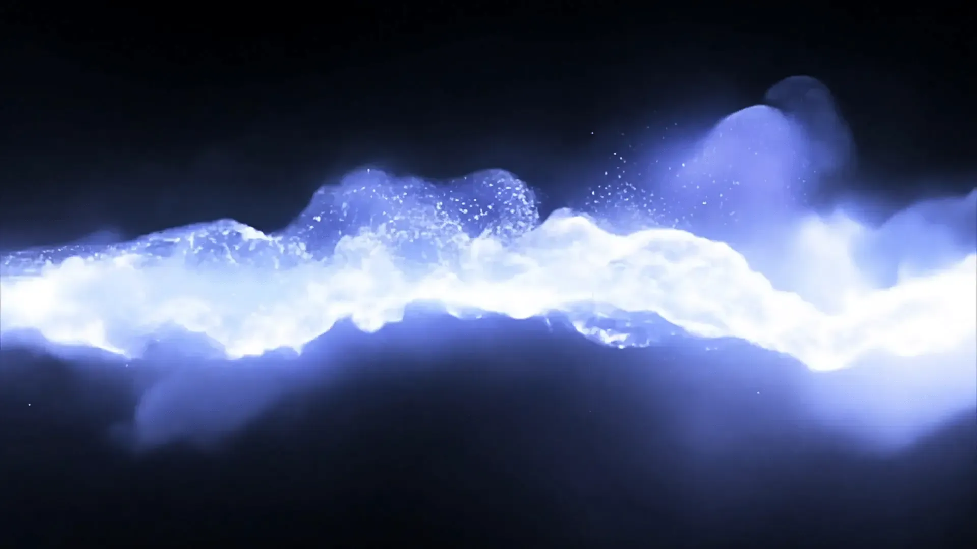 Futuristic Blue Wave Particle Overlay for Logo Animations